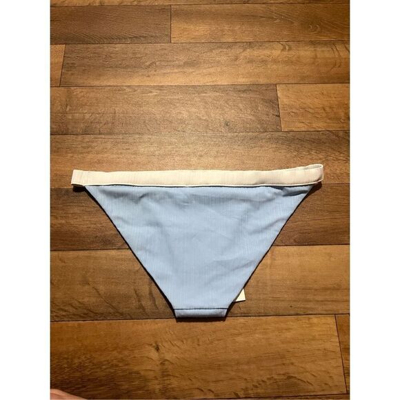 Onia Leila Blue With White Trim Bikini Bottom Woman’s Size XL NEW MSRP $95 - Picture 8 of 9